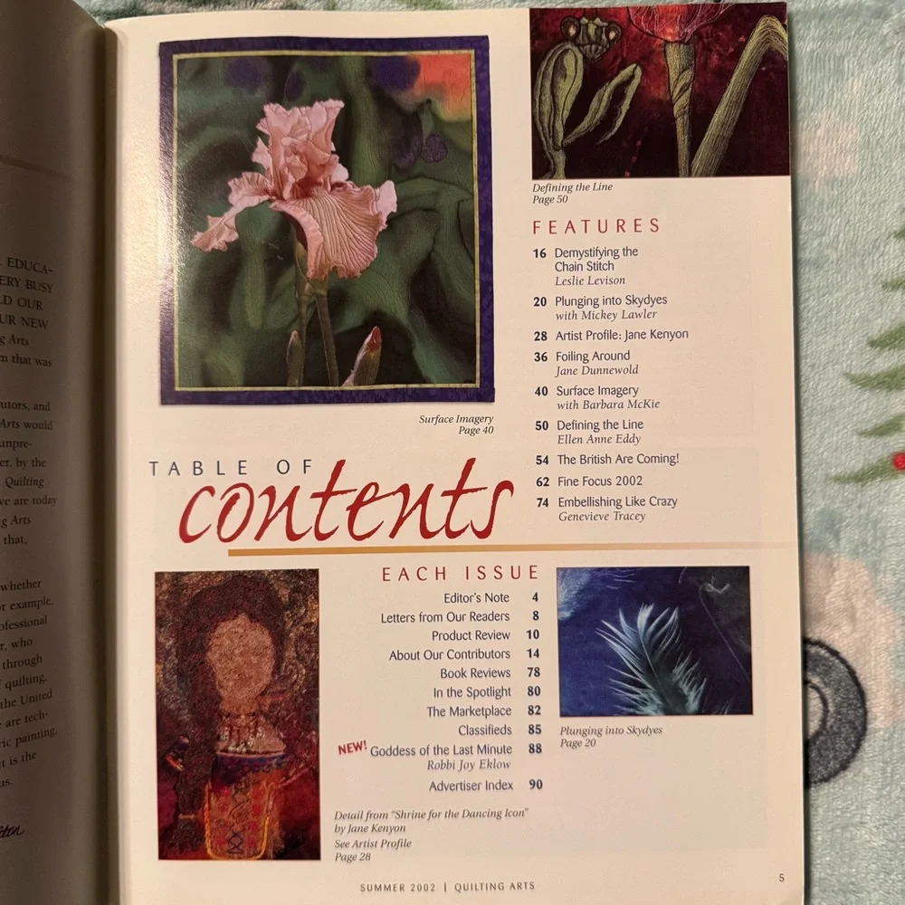 Quilting Arts Magazine Summer 2002‎ VTG Trad Wife Grannycore